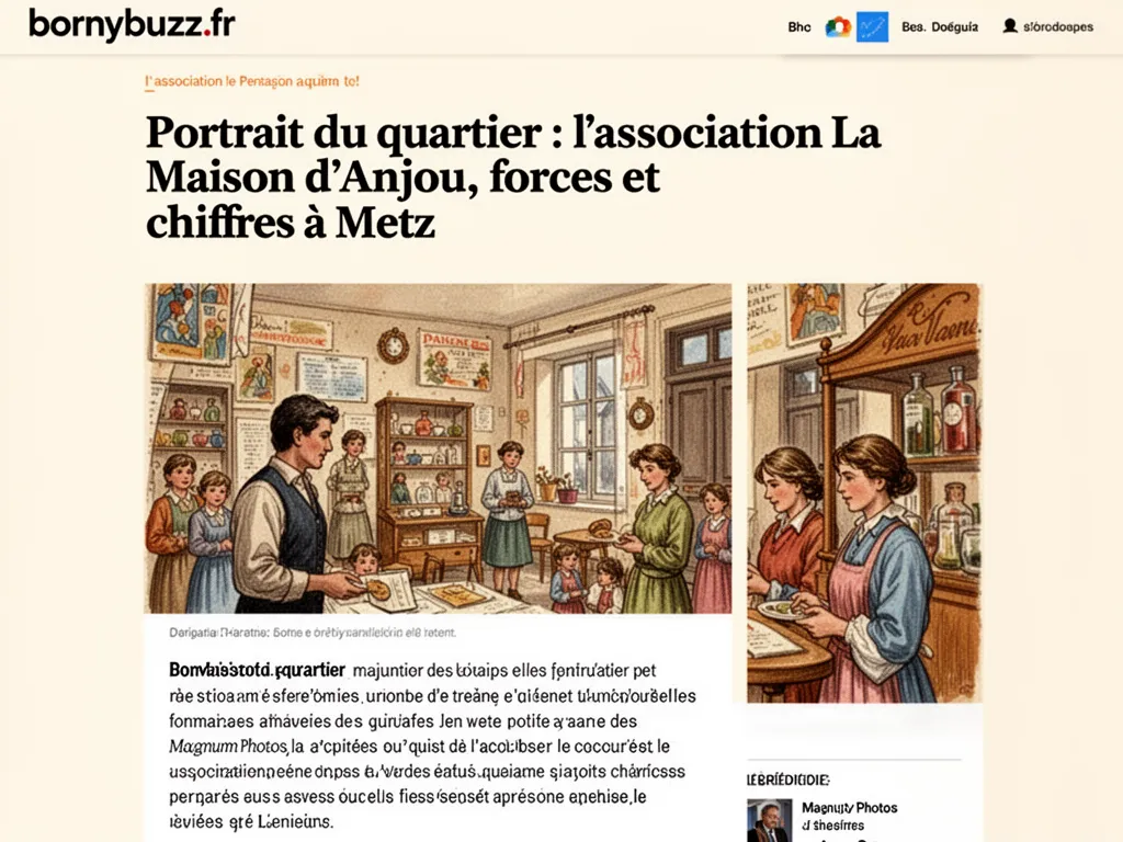 Portrait du quartier : l'association La Maison d'Anjou, forces et chiffres à Metz