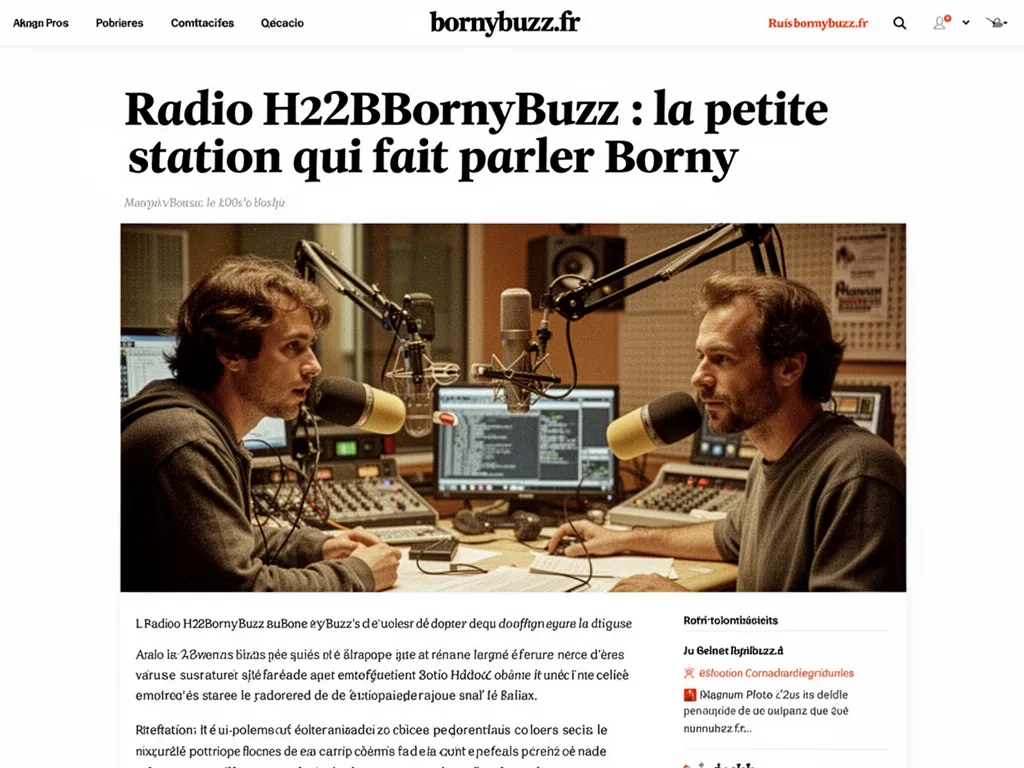 Radio H2BBornyBuzz : la petite station qui fait parler Borny