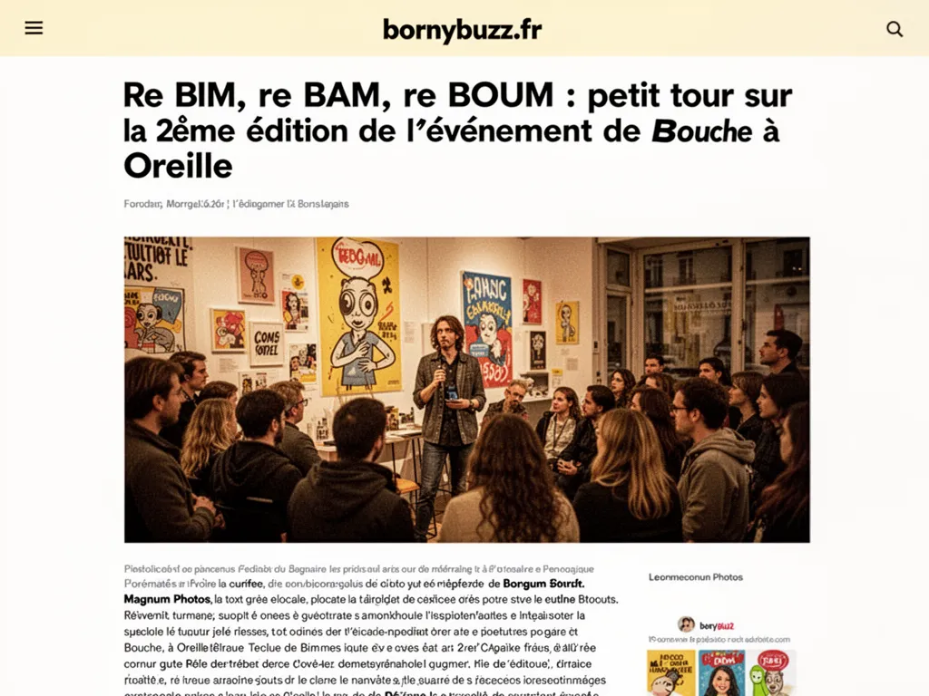 Re BIM, re BAM, re BOUM : petit tour sur la 2ème édition de l’événement de Bouche à Oreille