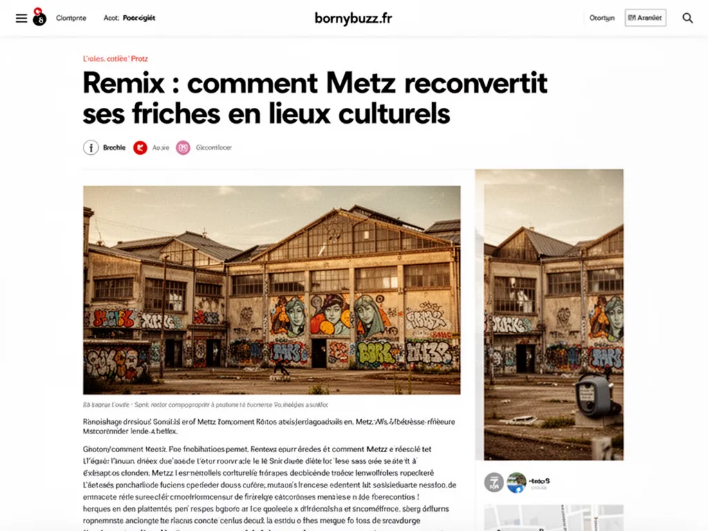 Remix : comment Metz reconvertit ses friches en lieux culturels