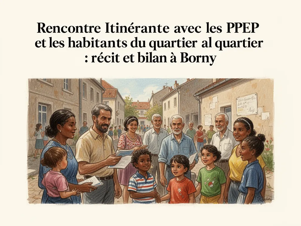 Rencontre Itinérante avec les PEP et les habitants du quartier : récit et bilan à Borny