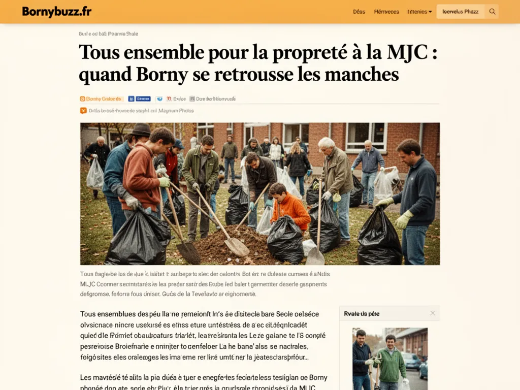 Tous ensemble pour la propreté à la MJC : quand Borny se retrousse les manches
