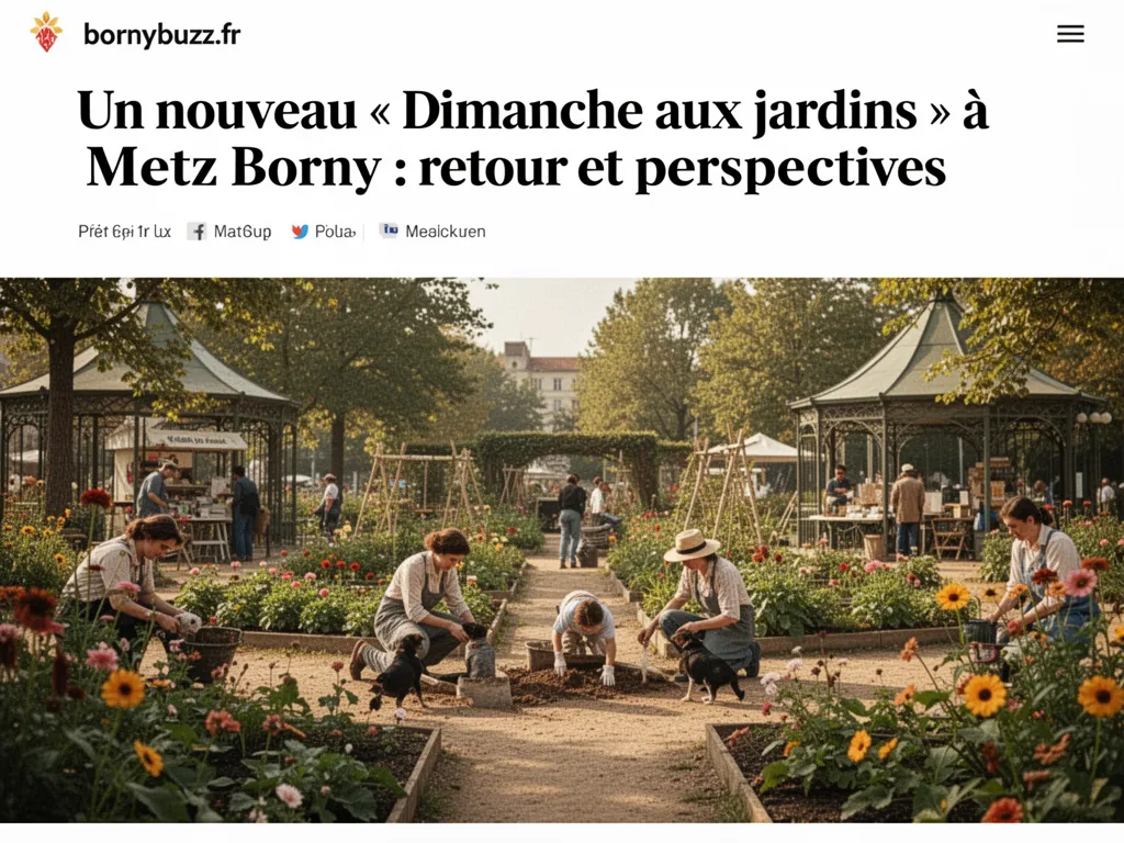 Un nouveau « Dimanche aux jardins » à Metz Borny : retour et perspectives