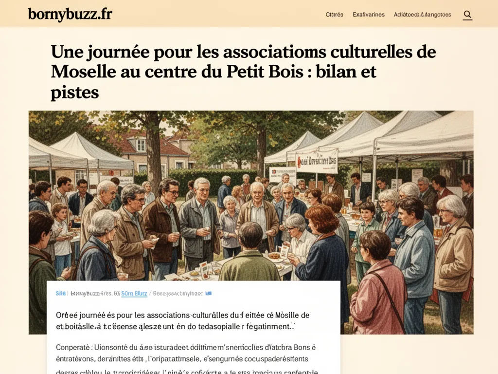 Une journée pour les associations culturelles de Moselle au centre du Petit Bois : bilan et pistes
