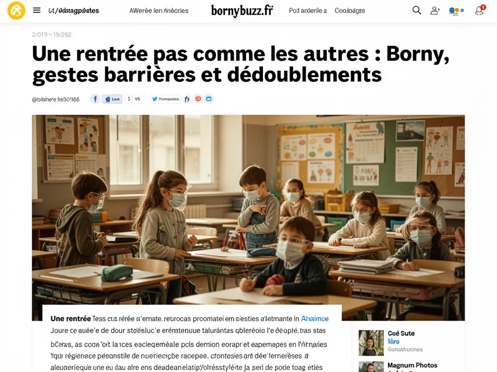 Une rentrée pas comme les autres : Borny, gestes barrières et dédoublements