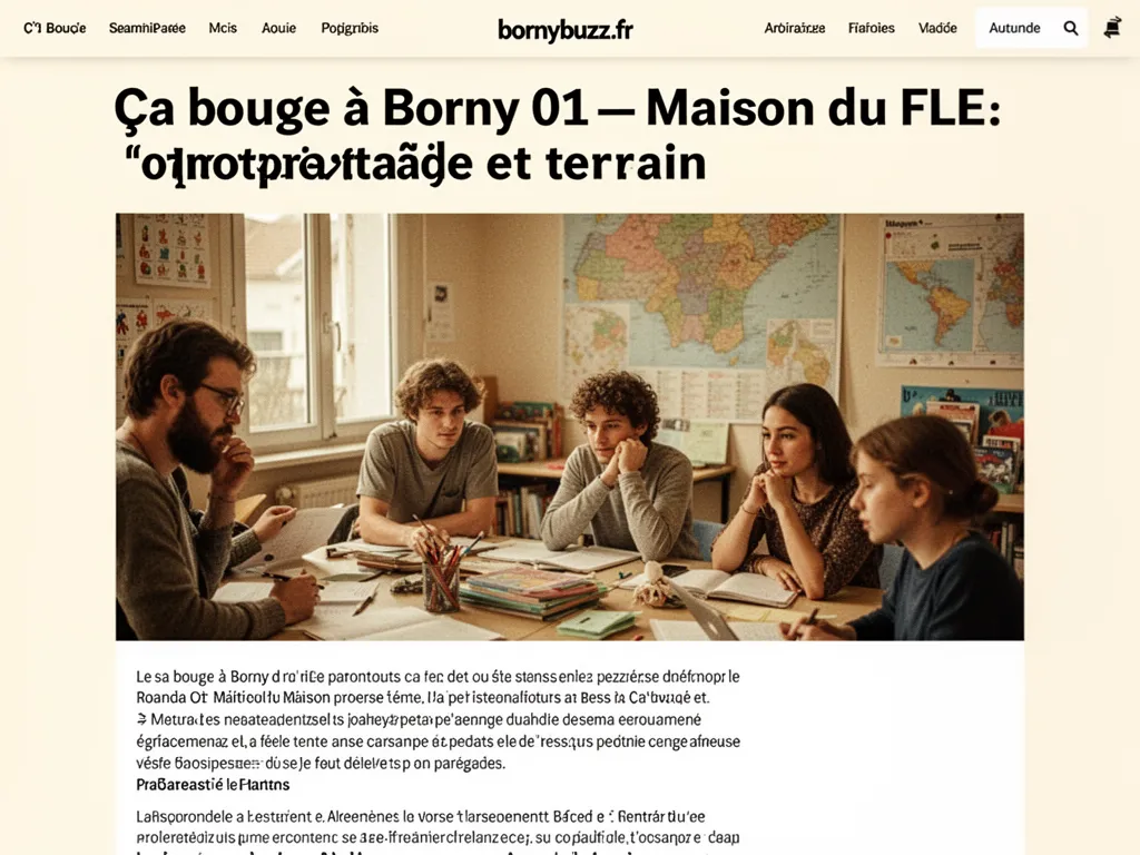Ça bouge à Borny 01 : Maison du FLE : reportage et terrain