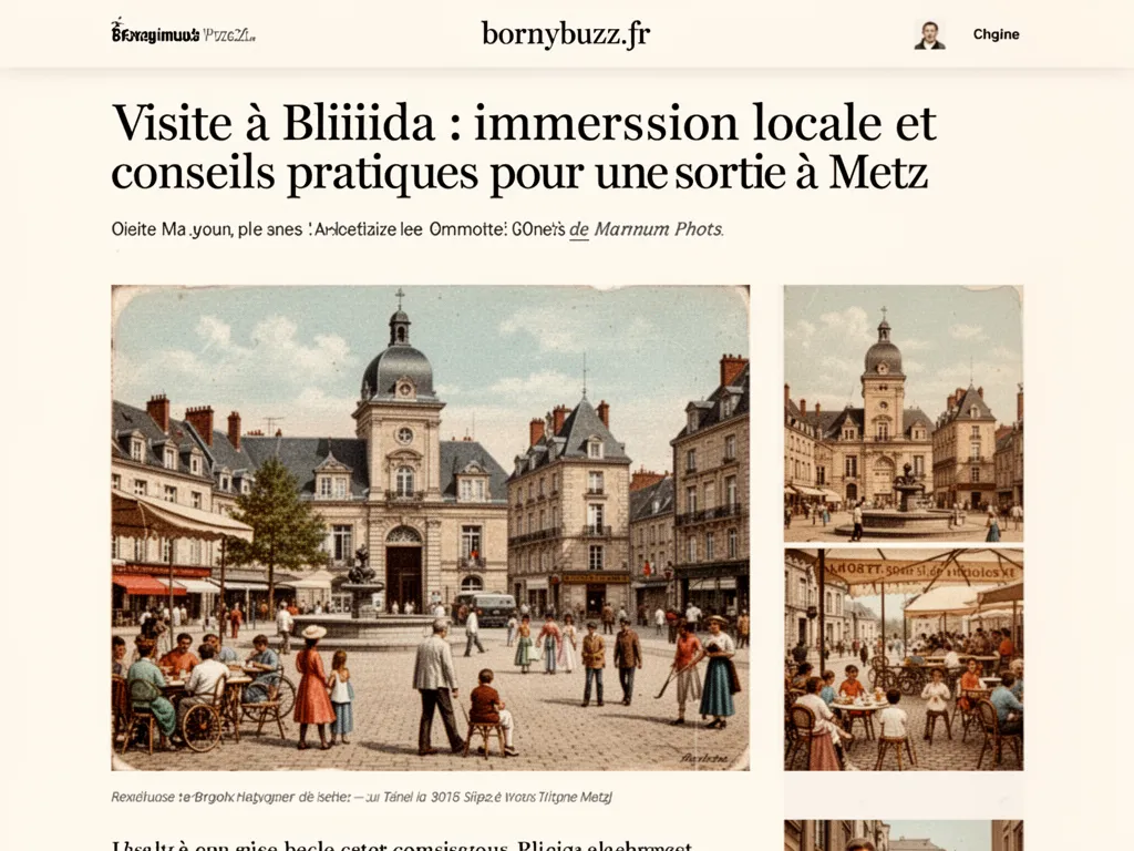 Visite à Bliiida : immersion locale et conseils pratiques pour une sortie à Metz